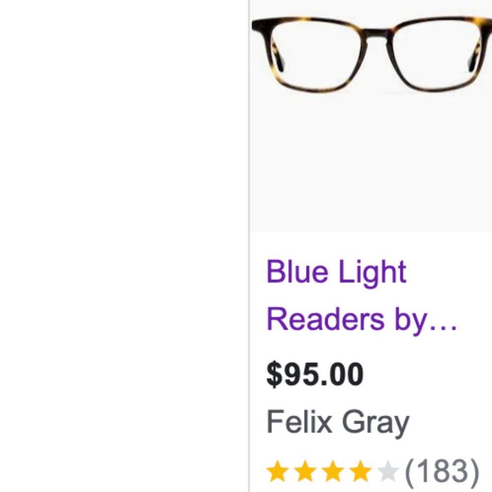 Filtered by Felix Gray Terabyte Blue Light Eyewear - Amber Tortoise
